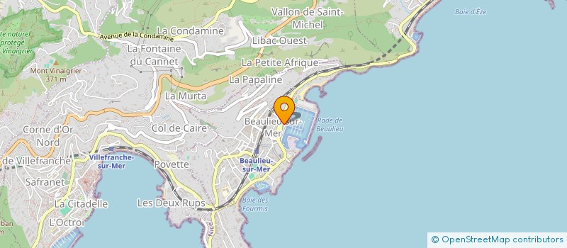 localisation de l'entreprise ARIE DE BOOM YACHTS à BEAULIEU-SUR-MER
