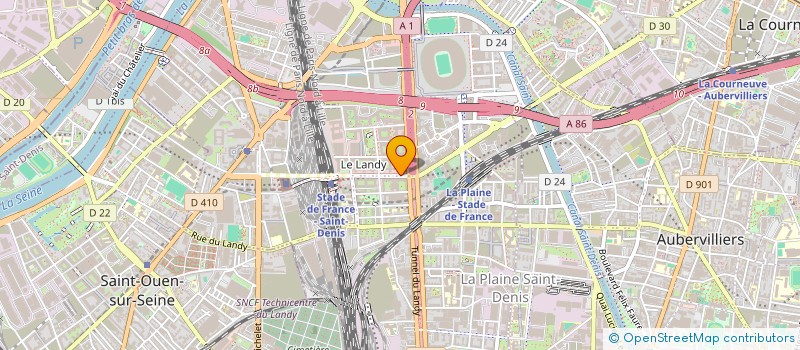 localisation de l'entreprise ARIE EUROSTADE-EST à SAINT-DENIS