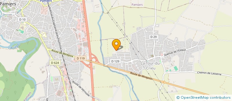 localisation de l'entreprise ARIEGE COORDINATION DE CHANTIER à LA TOUR-DU-CRIEU