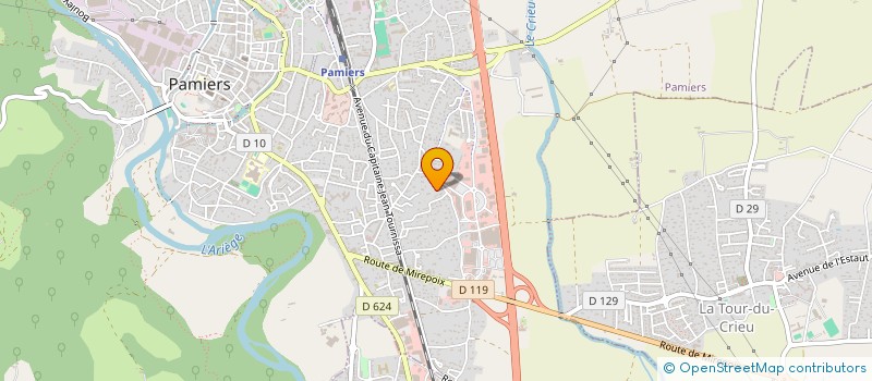 localisation de l'entreprise ARIEGE DEPANNAGE SERVICE  PAMIERS