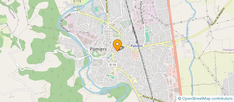 localisation de l'entreprise ARIEGE EMPLOI ET CARRIERE BTP à PAMIERS