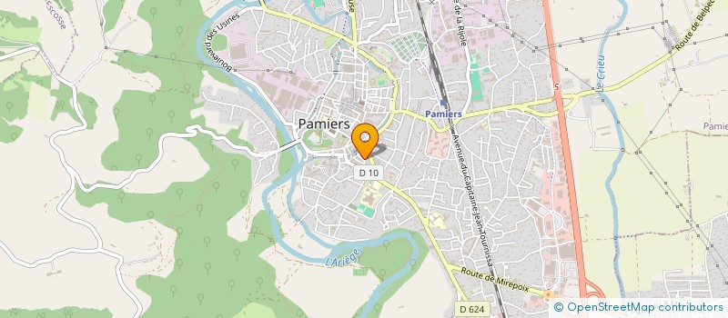 localisation de l'entreprise ARIEGE ENCHERES à PAMIERS