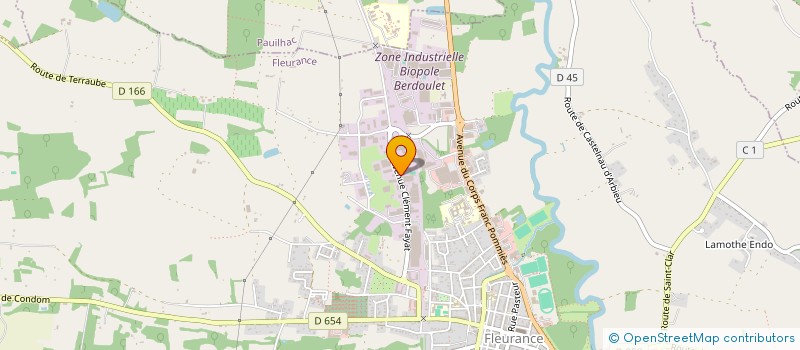 localisation de l'entreprise ARIEGE-GASCOGNE  FLEURANCE