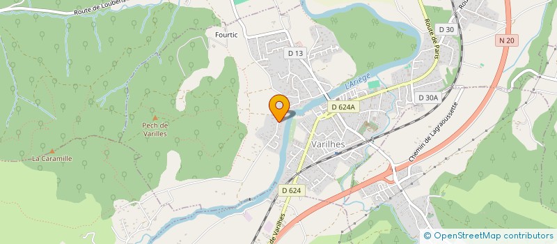 localisation de l'entreprise ARIEGE HABITAT SAIN à VARILHES