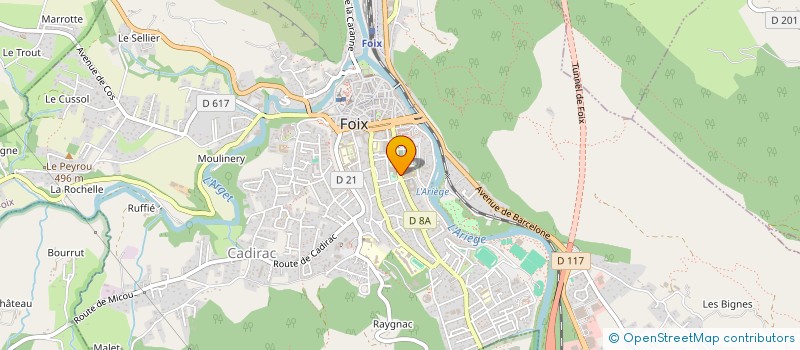 localisation de l'entreprise ARIEGE INFORMATION à FOIX