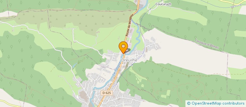 localisation de l'entreprise ARIEGE LOCATION à DREUILHE