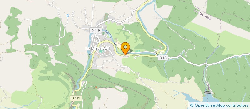 localisation de l'entreprise ARIEGE MENUISERIE à LE MAS-D'AZIL