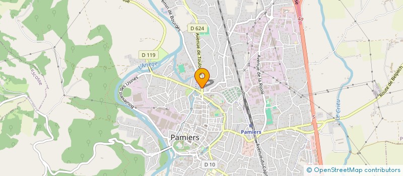 localisation de l'entreprise ARIEGE N.C. MENUISERIES à PAMIERS