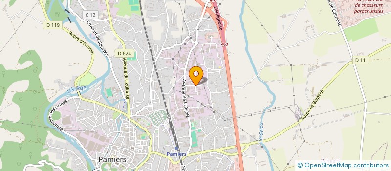 localisation de l'entreprise ARIEGE PLIAGE SOLUTION  PAMIERS