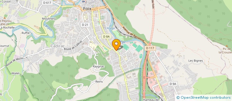 localisation de l'entreprise ARIEGE POMPAGE à FOIX