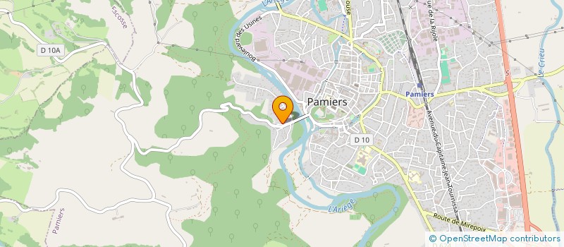 localisation de l'entreprise ARIEGE PYRENEES HANDISPORT à PAMIERS