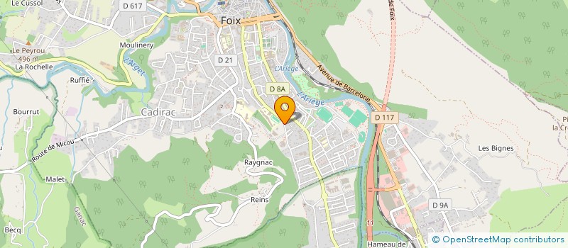 localisation de l'entreprise ARIEGE-PYRENEES QUALITE OUTDOOR à FOIX