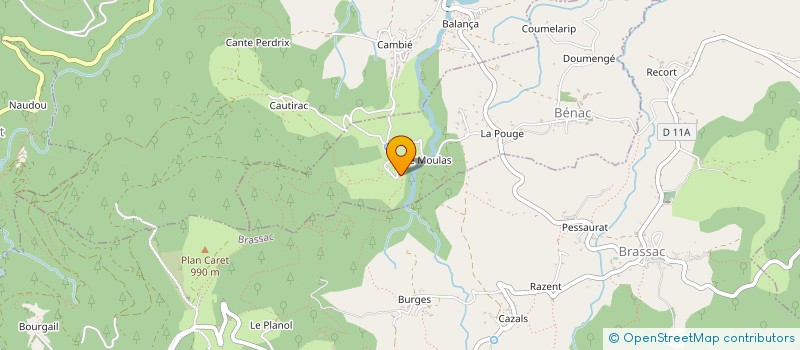 localisation de l'entreprise ARIEGE SPORT LOGISTIQUE à BENAC