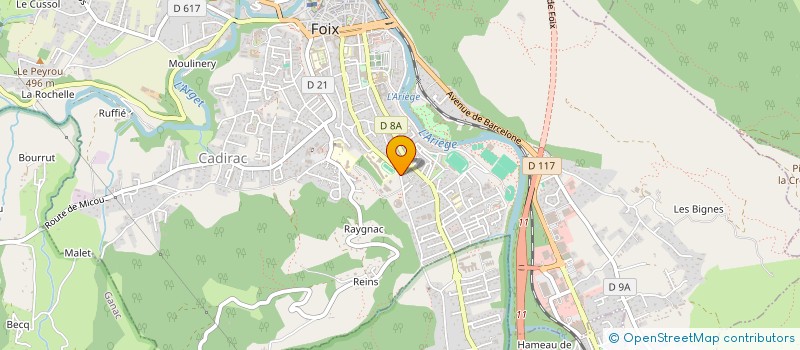 localisation de l'entreprise ARIEGE TERRE DE TRAILS à FOIX