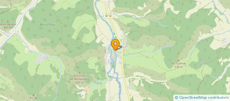 localisation de l'entreprise ARIEGE TUNGSTENE à DUN