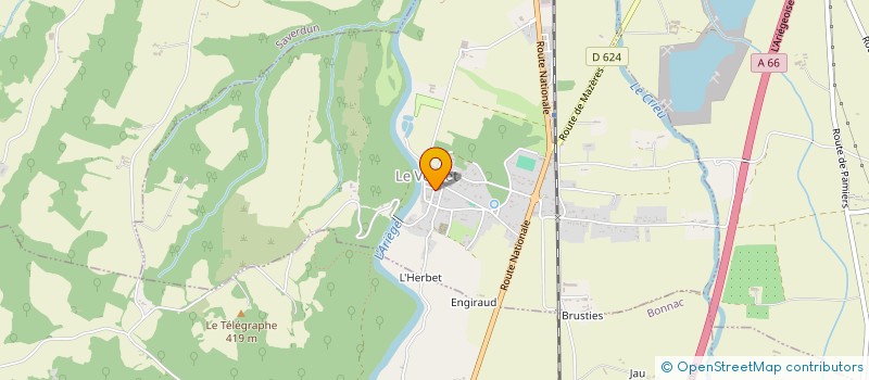 localisation de l'entreprise ARIEGE ZINC SERVICES  LE VERNET