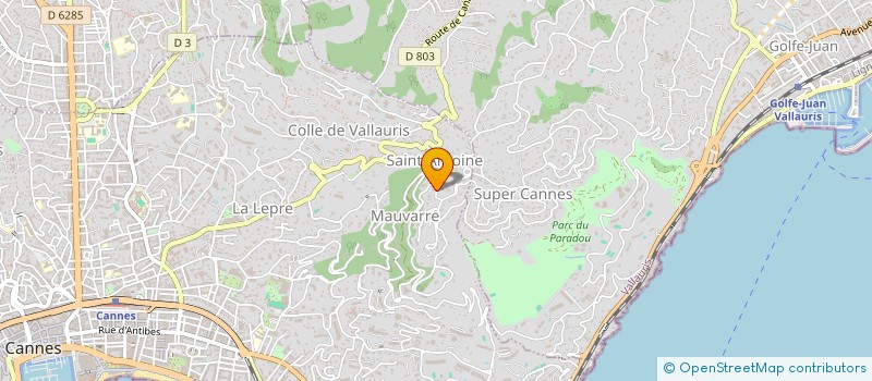 localisation de l'entreprise ARIELE à CANNES