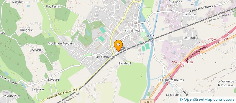 localisation de l'entreprise ARIELLE VIGARA-CLIMENT, FRANCESCA BEAUDON-BAUDRY ET CHRISTIAN HENNEQUIN-LAGARDE  SAINT-ASTIER