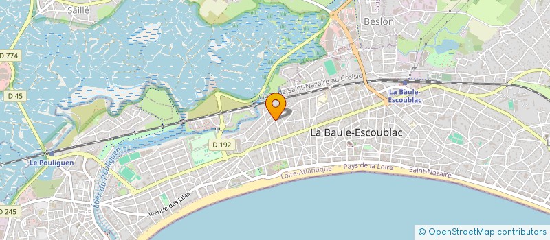 localisation de l'entreprise ARIES  LA BAULE-ESCOUBLAC