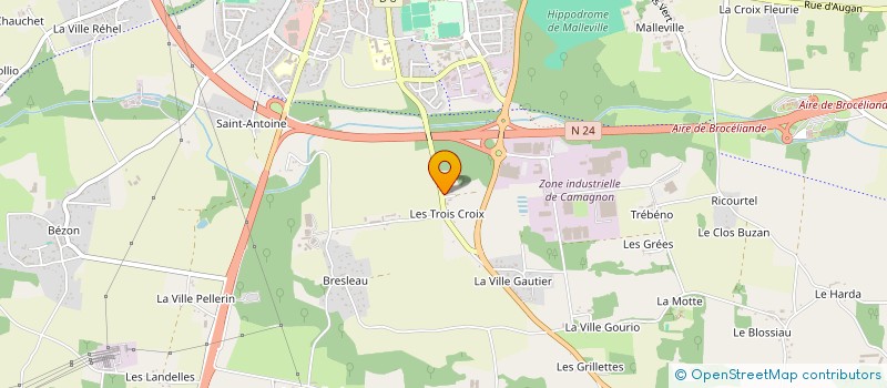 localisation de l'entreprise ARIES & CO  PLOERMEL