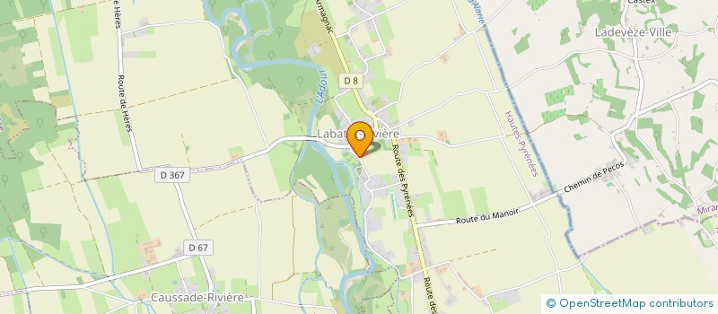 localisation de l'entreprise ARIES ET FILS  LABATUT-RIVIERE