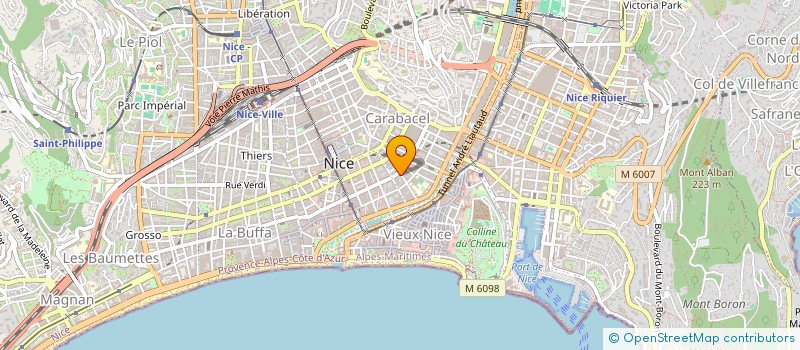 localisation de l'entreprise ARIES FOOD NICE à NICE