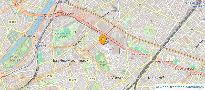 localisation de l'entreprise ARIES IMMO à ISSY-LES-MOULINEAUX