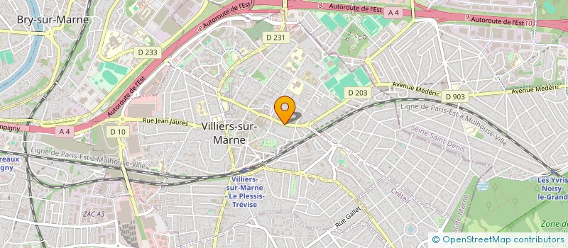 localisation de l'entreprise ARIES SAS à VILLIERS-SUR-MARNE