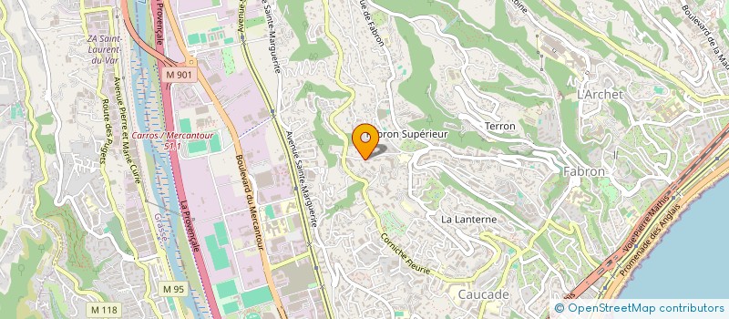 localisation de l'entreprise ARIETA INVEST à NICE