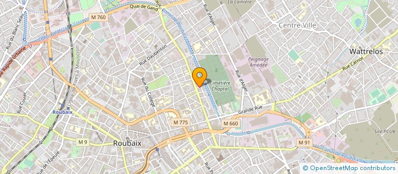 localisation de l'entreprise ARIFINO  ROUBAIX