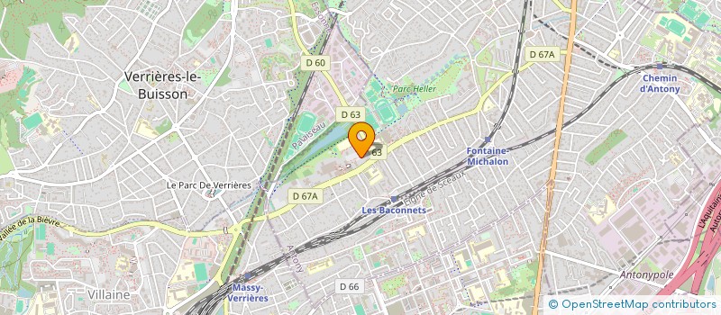localisation de l'entreprise ARIGRACE TRANS à ANTONY