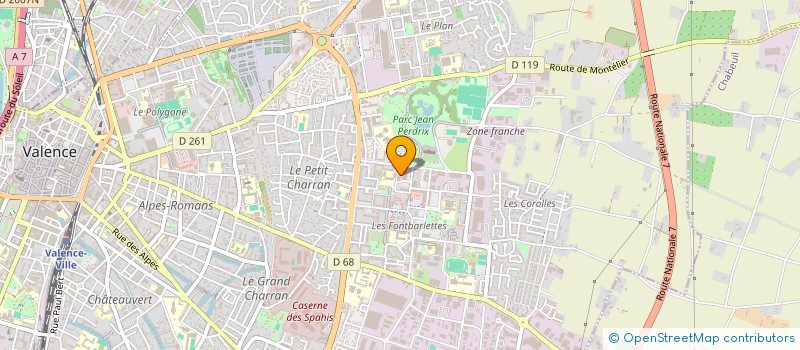 localisation de l'entreprise ARIKA à VALENCE