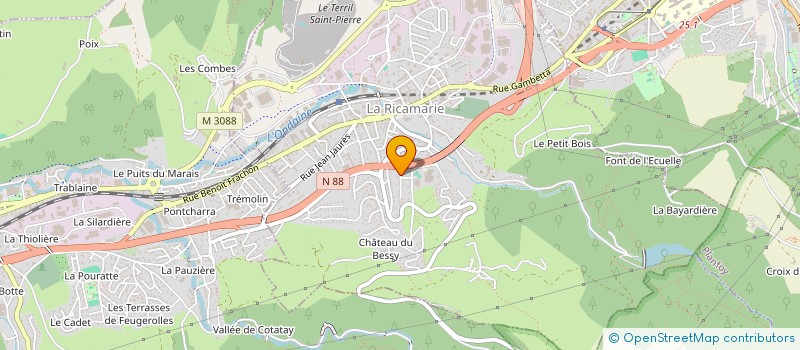 localisation de l'entreprise ARIKAN CARRELAGE FAIENCE  FRAISSES