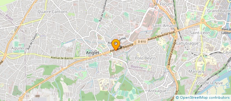 localisation de l'entreprise ARIL à ANGLET