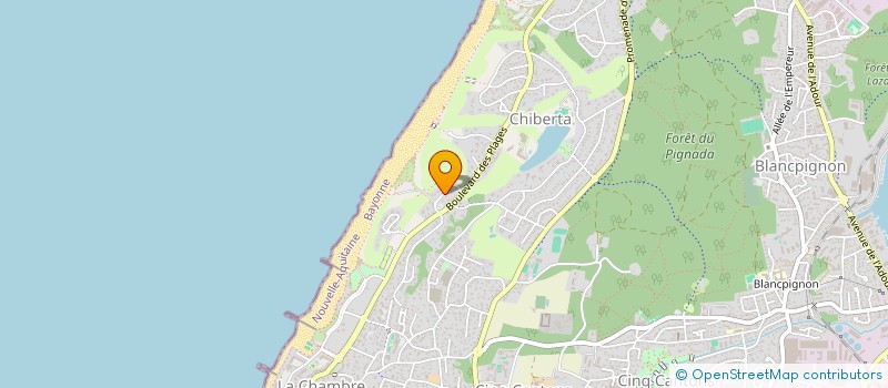 localisation de l'entreprise ARIL33 à ANGLET