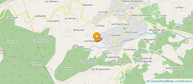 localisation de l'entreprise ARILU  SAINT-RAPHAEL