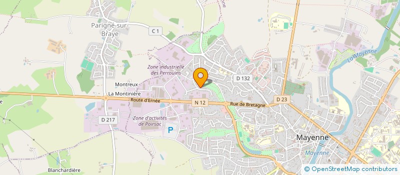 localisation de l'entreprise ARILYS  MAYENNE