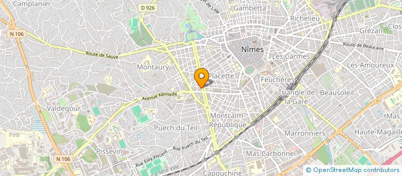 localisation de l'entreprise ARIMMO  NIMES