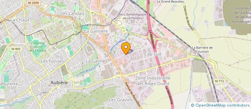 localisation de l'entreprise ARIMMO  AUBIERE