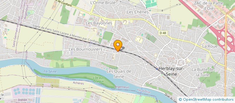 localisation de l'entreprise ARIMMO 95  PIERRELAYE