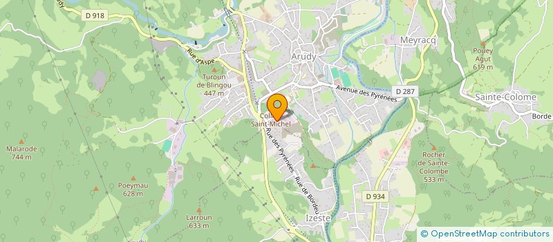 localisation de l'entreprise ARIMMOVET  ARUDY