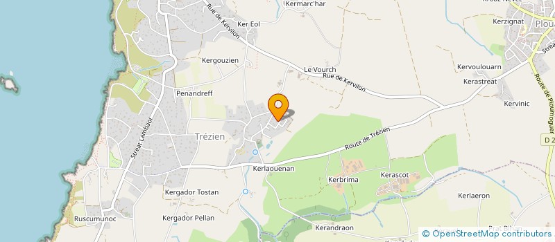 localisation de l'entreprise ARINA  LAMPAUL-PLOUARZEL