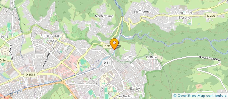 localisation de l'entreprise ARINET SERVICE  SAINT-ALBAN-LEYSSE