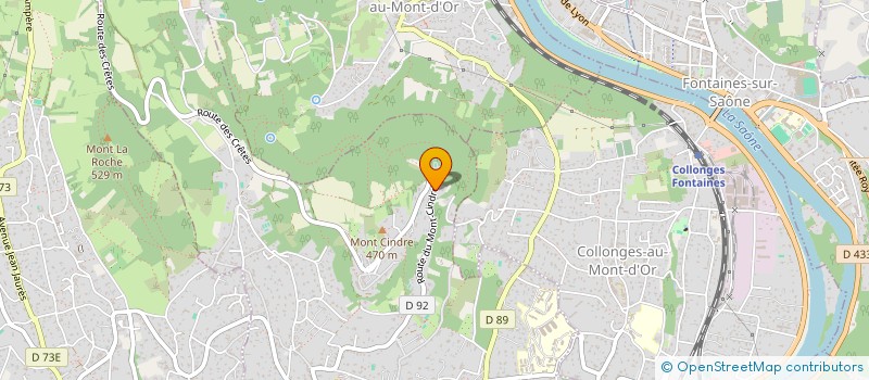 localisation de l'entreprise ARINVEST  SAINT-CYR-AU-MONT-D'OR