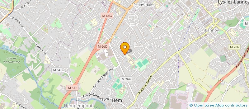 localisation de l'entreprise ARINVEST  HEM