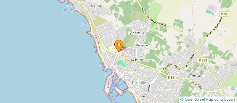 localisation de l'entreprise ARINYS  LA TURBALLE