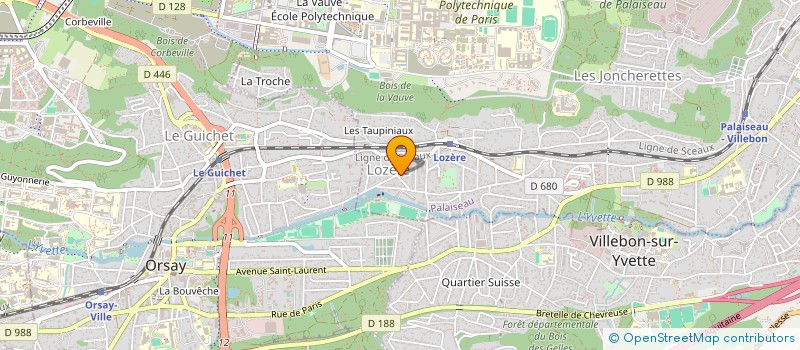 localisation de l'entreprise ARIOKO à PALAISEAU