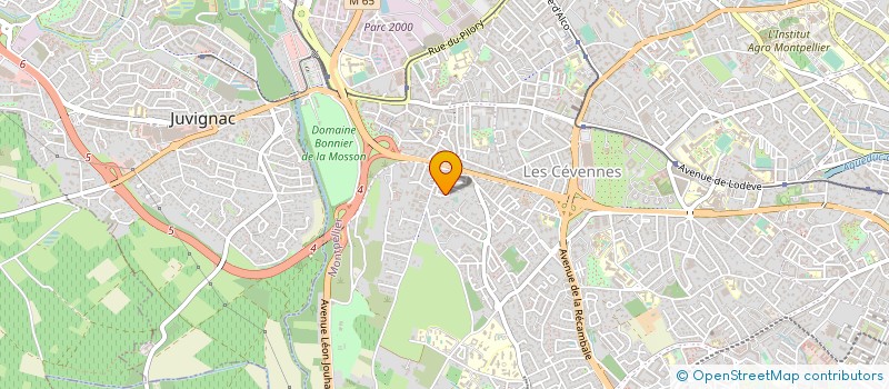 localisation de l'entreprise ARIOLE P LAFONT M  MONTPELLIER