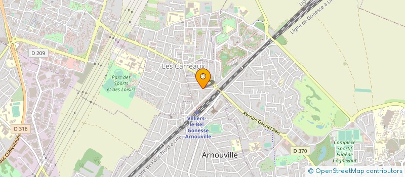 localisation de l'entreprise ARIOM à ARNOUVILLE