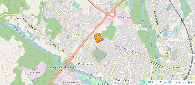 localisation de l'entreprise ARION à SAINT-YRIEIX-SUR-CHARENTE